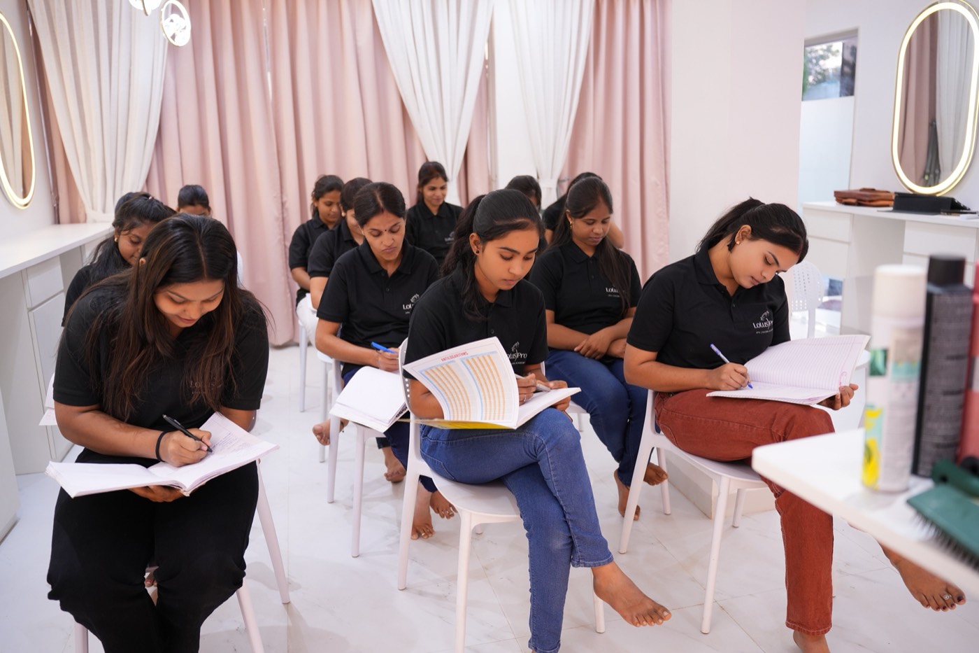 Students at work