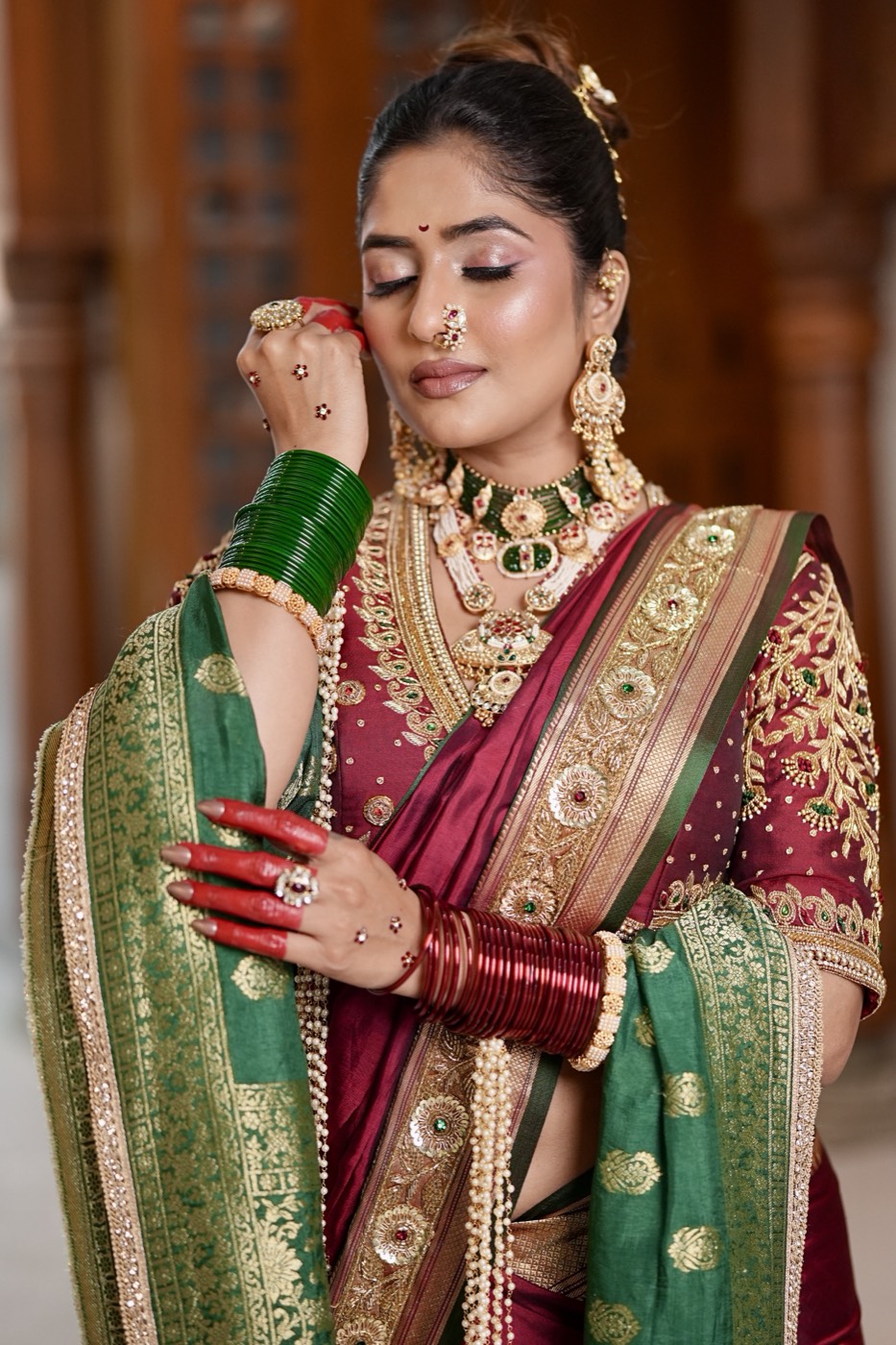 Maharashtrian bridal look