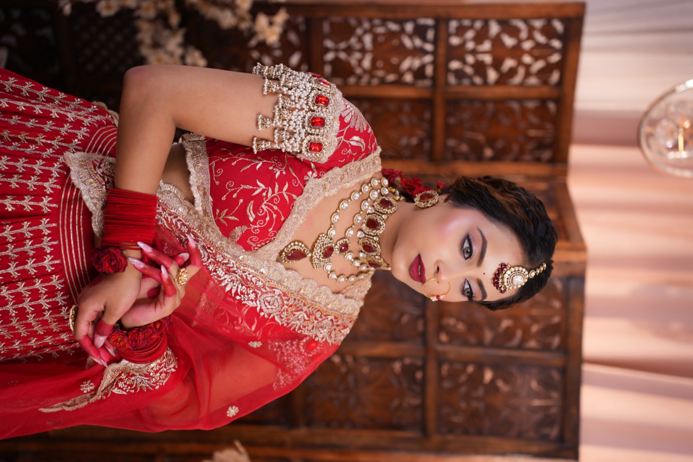 Bridal makeup by Lotus Pro
